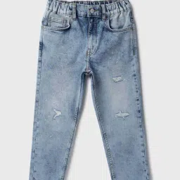 United Colors of Benetton Boys Blue Solid Jeans-image-56