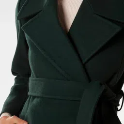 Forever New Dark Green Coat image 4