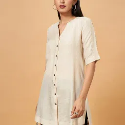 Marigold Lane Off-White Regular Fit Tunic image 4