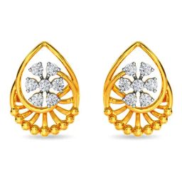Kisna Diamond & Gold Jewellery 14k (585) Gold Lyrica Earring-picture-47