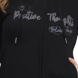 Monte Carlo Black Graphic Print Hoodie image 4