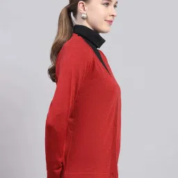 Monte Carlo Maroon Regular Fit Cardigan image 4