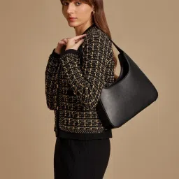 Kazo Black Self Design Cardigan image 4