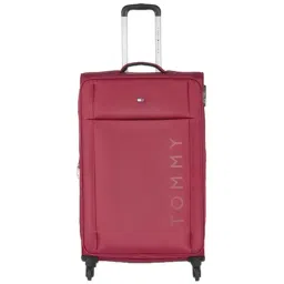 Tommy Hilfiger Sigma Red 4 Wheels Large Soft Cabin Trolley - 46 cm-picture-40