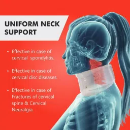 Samson CA-0104 Large Size White Cervical Collar(Hard Adjustable) image 3