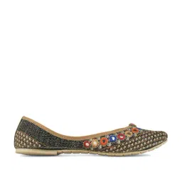 Desi Colour Women's Black Ethnic Juttis-picture-21