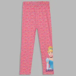 Blue Giraffe Kids Pink Printed Leggings-picture-25
