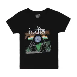 Proteens Kids Black Cotton Printed T-Shirt-image-49