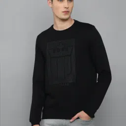 Louis Philippe Jeans Black Cotton Regular Fit Printed SweatShirt-picture-24