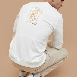 Code By Lifestyle White Regular Fit Embroidered Sweatshirt image 4