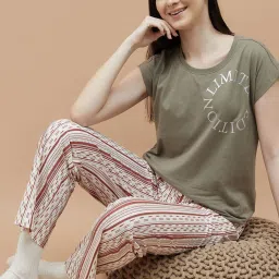 Ginger by Lifestyle Olive Solid T-Shirt image 4