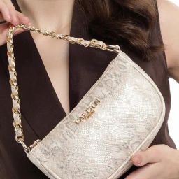 Carlton London Beige Raffaella Animal Effect Medium Shoulder Bag-picture-36