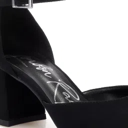 London Rag Women's Black Ankle Strap Sandals image 4