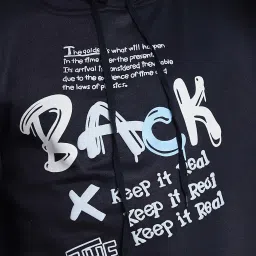 Vimal Jonney Black & Grey Regular Fit Printed Hooded Sweatshirt & Trackpant Set - Pack of 2 image 4