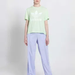 Adidas Originals Purple Striped Track Pants image 4