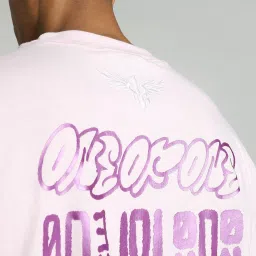 Puma Whisp Of Pink Cotton Regular Fit Printed Sports T-Shirt image 4