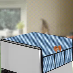 The Furnishing Tree Blue Plastic Refrigerator Cover-picture-33