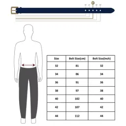 Kara Brown PU Waist Belt for Men image 2