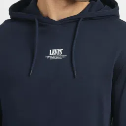 Levi's Black Cotton Regular Fit Hooded Sweatshirt image 4