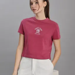 TOMMY HILFIGER Red Logo T-Shirt-image-24