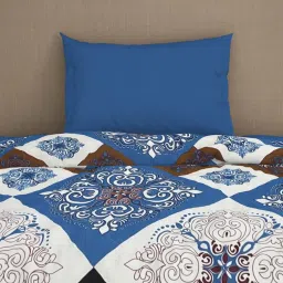 Welspun Bliss Blue Heaven Microfibre 120 GSM Shell Single Bed Quilt image 4