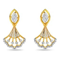 Kisna Diamond & Gold Jewellery 14k (585) Gold Evie Diamond Earring-picture-41