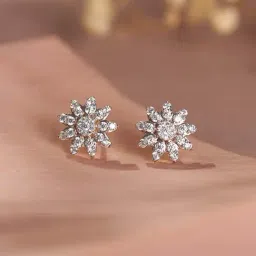 Kisna Diamond & Gold Jewellery 14k (585) Gold Reagan Diamond Earring-picture-12