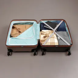 Uppercase Blaze Brown Textured Hard Trolley Bag - Set of 3 image 4