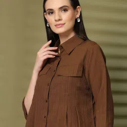 Melon By plusS Brown Plain Top image 4