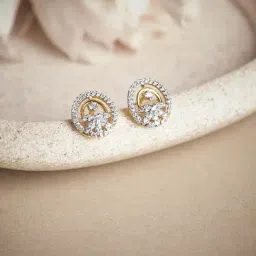 Kisna Diamond & Gold Jewellery 14k (585) Gold Tamsin Diamond Earring-picture-44