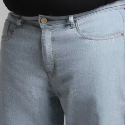 High Star Blue Cotton Regular Fit Jeans image 4