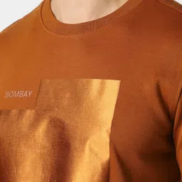 Van Heusen Orange Slim Fit Printed Sweatshirt image 4