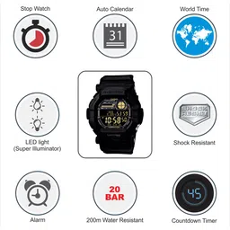 CASIO G-SHOCK Men Watch G441 GD-350-1BDR image 4
