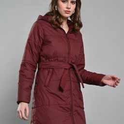 Izel Maroon Regular Fit Jacket image 4