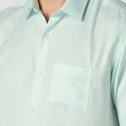 Van Heusen Green Cotton Regular Fit Shirt image 4