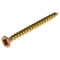 RS PRO Pozidriv Countersunk Steel Wood Screw Yellow Passivated, Zinc Plated, 3.5mm Thread, 40mm Length (Pack of 100)-picture-13
