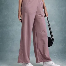 Roadster Women Original High-Rise Wide Leg Trousers-image-42