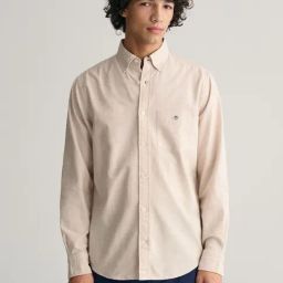 GANT Solid Button Down Regular Fit Shirt-picture-23