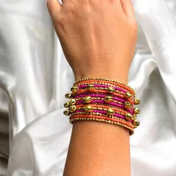 VIVAZS Beaded Bangle-Style Bracelet image 1