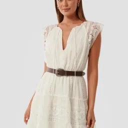 Forever New Porcelain Regular Fit Lace Dress-picture-28
