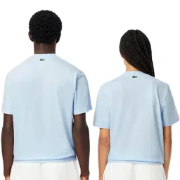 Lacoste Blue Signature Printed Classic Fit T-Shirt image 2