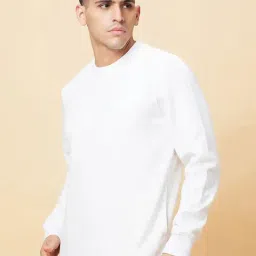 Being Human White Regular Fit Sweatshirt image 3