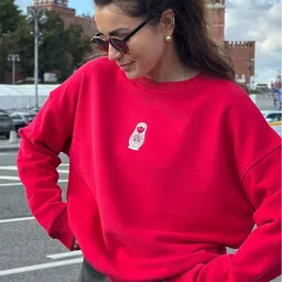 LULU & SKY Women Graphic Printed Round Neck Long Sleeves Oversized Pullover Sweatshirt-picture-21