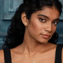 Shaya 925 Silver Forever United Gold Plated Stud Earring image 4