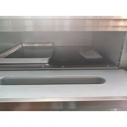 Shri Saraswati Kitchen Equipment Gas Deck Baking Oven 2 Tray Single Door Sliver SS202, SSKE 74 image 2
