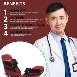 DOCTOR HEALTH SUPER SOFT Men Thong Flip-Flops image 2