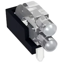 MENTOR PCB Mounted 2-Way Right Angle LED Light Pipe Bi-Level-Row Clear Dome Lens, 1296.2012 (Pack of 5 Pcs)-picture-38