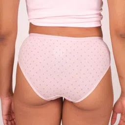 Munns & Mars Women Solid Pack of 5 Mid-Rise Hipster Brief image 2