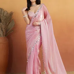 RACHNA Gotta Patti Tissue Ready To Wear Saree-picture-22
