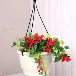 ARICK DECOR White 1 Pieces Hanging Artificial Plant With Pot-picture-34